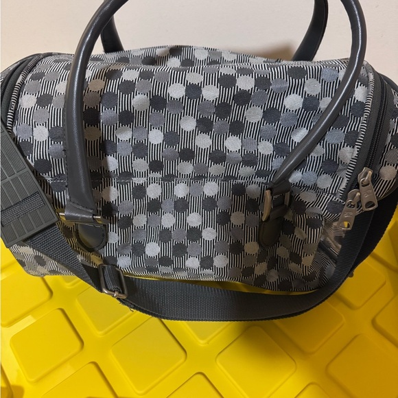 Stylish Gray Patterned Handbag - Picture 2 of 3